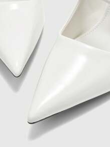 CUCCOO BIZCHIC Women's Pointed Toe Adjustable Buckle Design Fashion High Heels - White - View 7