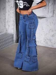 SHEIN ICON 女士简约时尚牛仔裤，适合夏季