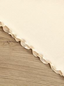 SHEIN Elladie kids 4pcs/Set Girls' Casual Solid Color Short Sleeve T-Shirt, Summer Summer Holiday - Multicolor - View 7