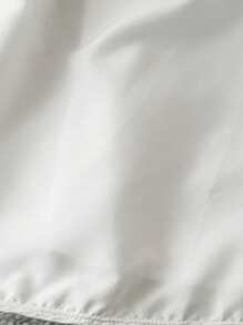 SHEIN LUNE Plus Size Women Off Shoulder Gradient Sequined Chiffon & Mesh A-Line Midi Dress For Party - Black and White - View 3