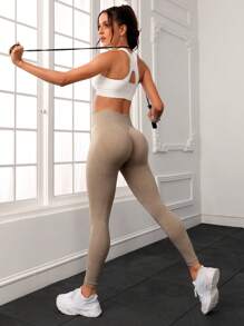 Seamluxe SHEIN Sport Wide Waistband Sports Leggings