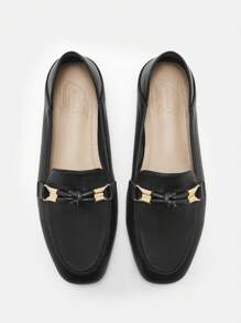 CUCCOO CURVES 女士平底一脚蹬休闲乐福鞋，日常穿着舒适