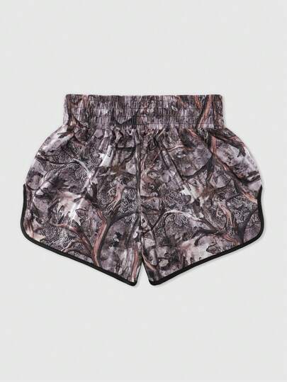 Street Life Men's Camouflage Print Sports Basketball Shorts, Summer