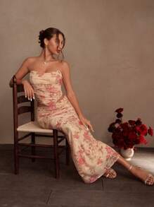SHEIN Unity 女士性感迷你紧身裙，优雅适合夏季、海滩、节日、度假 - 彩色 - 查看 4