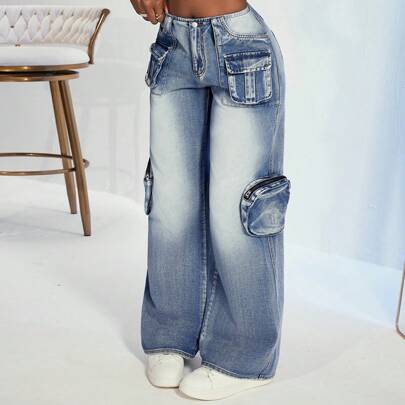 여성용 미니멀리스트 패션 데님 청바지, 여름에 적합