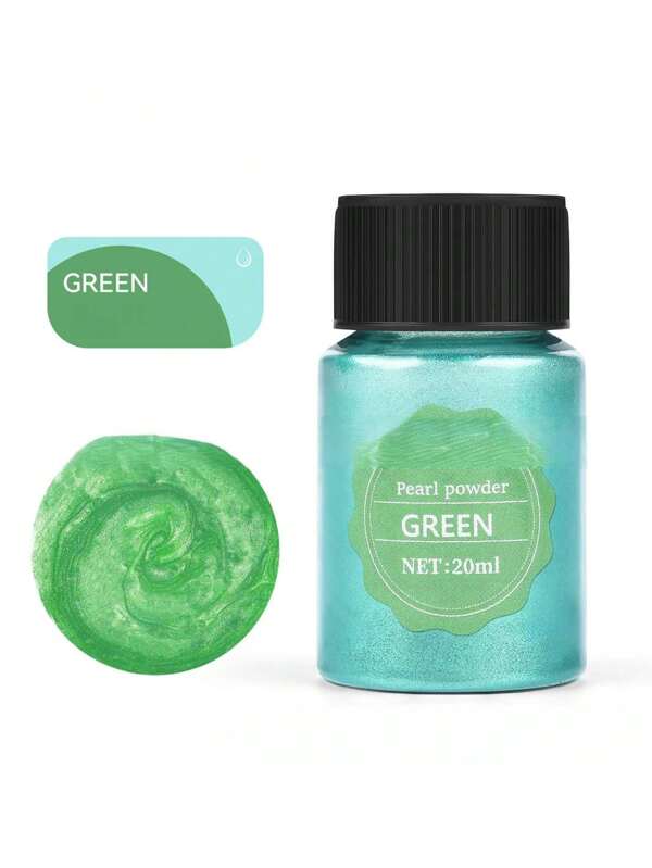SHEIN 1 Bottle Of Green Pearl Luster Powder