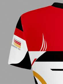 INAWLY 女士字母印花圆领短袖短款修身 T 恤