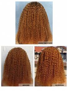 Ombre Ice Silk Headband Wig Human Hair Wig Jerry Curly Hair T1B/30 None Lace Front Wigs Curly Wave Human Virgin Hair For Women Daily Use 14 Inch