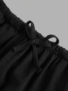 Conjunto de 3 piezas para niñas preadolescentes: Camisa de manga corta holgada, top sin mangas y pantalones acampanados, atuendo casual