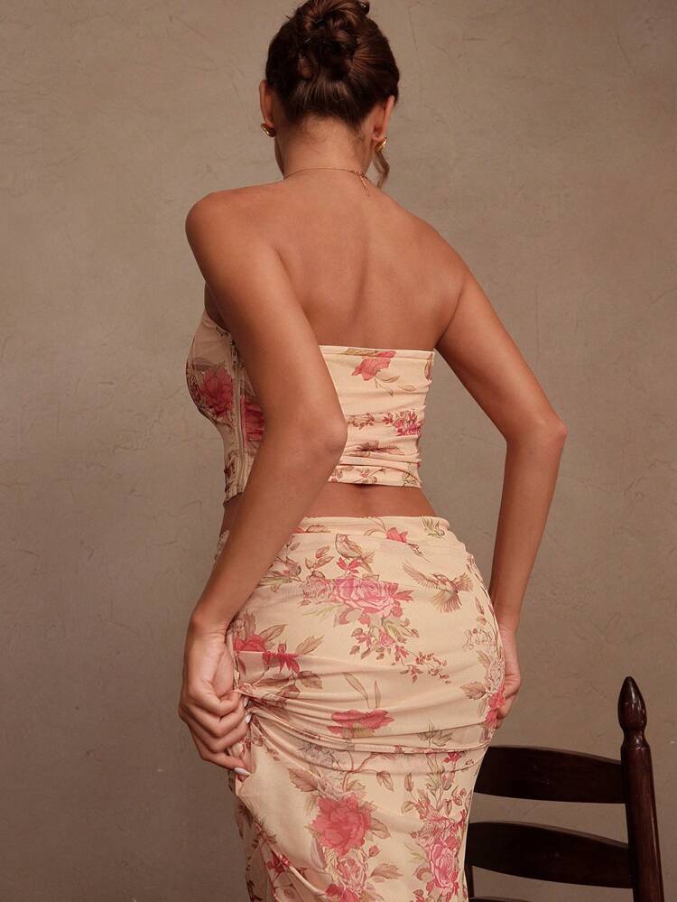 Women Ditsy Floral Crop Camisole Tank Top, Sexy For Summer, Beach, Festival, Holiday