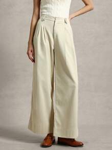 Briarwyn Women Simple Solid Color Wide Leg Casual/Work Pants Summer Outfits For Women Business Casual Woman - Apricot - View 7