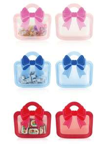 12pcs7.87X7.48X5.3inche Pink, Blue, Red Bowknot Shape Party Favor Tote Gift Bags,Jewelry Packaging Bag,Treats Bag For Birthday Party&Candy/Biscuits Storage,For Wedding Favors Valentine's Day, Easter,Party Favors , Graduation Decorations,Wedding Items,Bridesmaid Gifts,Wedding Favors For Guests,Gifts, Shower Party Decorations,Bridal Shower,Party Supplies,Room Decor,Gift Box, Mother's Day,Christmas,Halloween Decor, Back To School, Boybackpack,.Storage Box,Fall Decor,Christmas Decorations - Multicolor - View 9