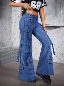 SHEIN ICON 女士简约时尚牛仔裤，适合夏季