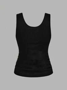 EMERY ROSE Camisola y top sin mangas de tejido de gofre ligero y transpirable, adecuado para el verano, tallas grandes