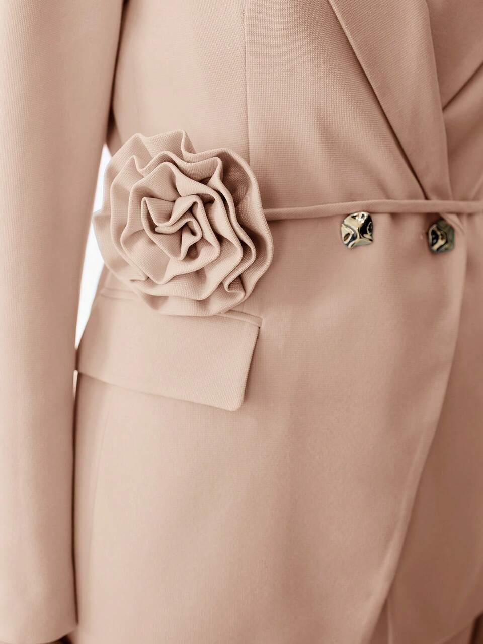 STEREO FLORAL DOUBLE BREASTED BLAZER