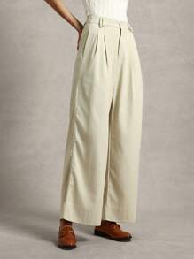 Briarwyn Women Simple Solid Color Wide Leg Casual/Work Pants Summer Outfits For Women Business Casual Woman - Apricot - View 5