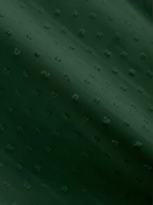 CosyJoli Women Plus Size Solid Color Long Sleeve Loose Fit Elegant Blouse - Green - View 4