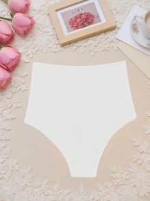 Swim Lushoire Culotte bikini arricciata vita alta tinta unita da donna