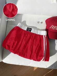 Comfortcana 女士新款运动超短花瓣裙短裤