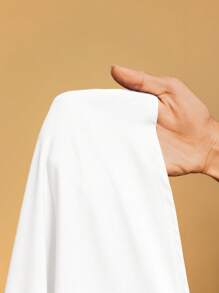 Slaydiva 2025 新款休闲百搭日常无袖/短袖宽松不对称下摆连衣裙，简约设计，适合春夏季