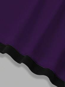 Calvaya Plus Size Solid Color A-Line Skirt, Minimalist Fashion Suitable For Summer