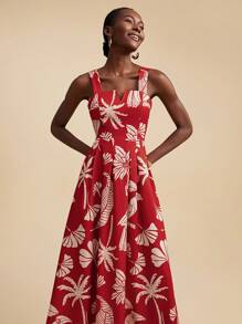 Travachic 热带印花连衣裙，休闲假日风格