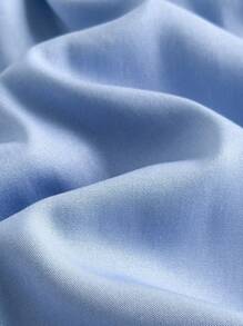 SHEIN Tween Girl Floral Ruffled Neck Cap Sleeve Pocket Dress, Cottage Style - Blue - View 6