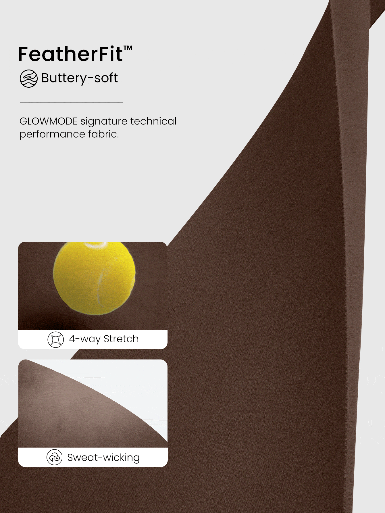 GLOWMODE 26 英寸 FeatherFit™ 无缝舒适紧身裤，低冲击瑜伽日常 - 肉桂靈感 - 查看 5