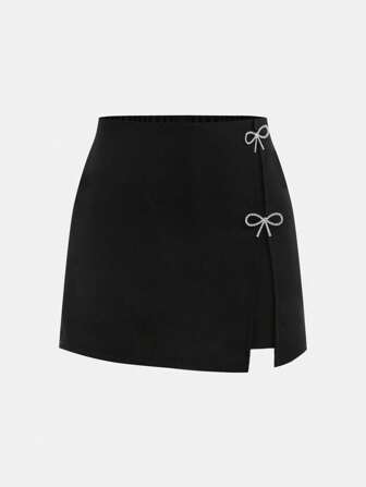 SHEIN Girlism Tween Girls Urban Commute Casual Daily Fashion Skort, Versatile For Any Occasion