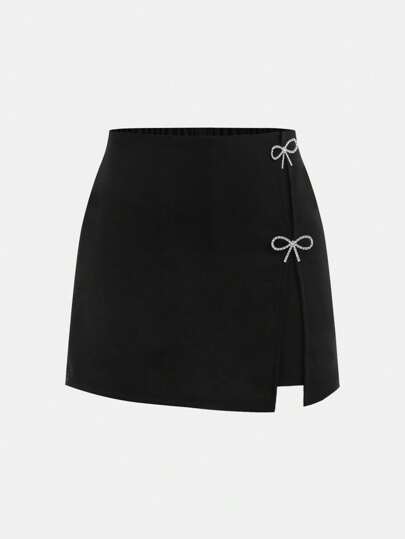 SHEIN Girlism Tween Girls Urban Commute Casual Daily Fashion Skort, Versatile For Any Occasion