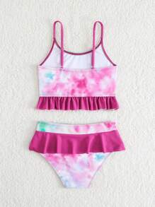 Girls Tie-Dye Swimwear, Separately Sold Family Matching Outfits Mommy And Me (4 Sets Sold Separately) - Multicolor - View 2