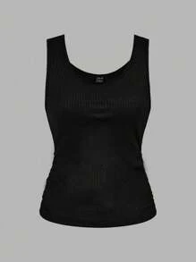 EMERY ROSE Camisola y top sin mangas de tejido de gofre ligero y transpirable, adecuado para el verano, tallas grandes