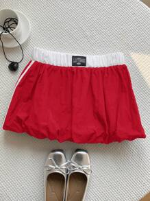 Comfortcana 女士新款运动超短花瓣裙短裤