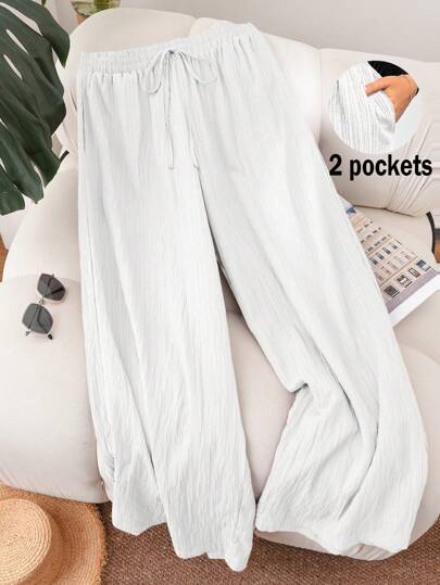 CosyJoli Plus Size Women New Spring Summer Business Casual Woman Beach Valentine Day Style Fashion Commuting Elegant Trousers, Pocket Trousers, Beach Vacation Lavender College Students Valentines Summer Pants