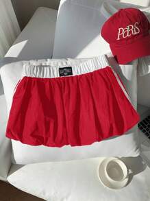 Comfortcana 女士新款运动超短花瓣裙短裤