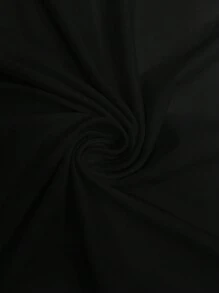 SHEIN 休闲男士T恤，复古色休闲T恤休闲男士T恤宽松休闲男士T恤 - 黑色 - 查看 5