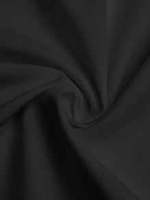 Flirla 无袖前褶收腰短款女式衬衫，时尚百搭简约衬衫 - 黑色 - 查看 6