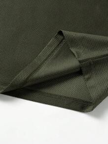 Manfinity EMRG Mesh T-Shirt With Digital Printing, Stylish Pattern Men Graphic Tops Graphic Tee Men - Army Green - View 4