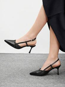 CUCCOO BIZCHIC Women Pointed Toe High Heel Pumps, Sexy Thin Heels, Outdoor/Commute/Red Formal Party Evening Shoes Spring Shoes - Black - View 4