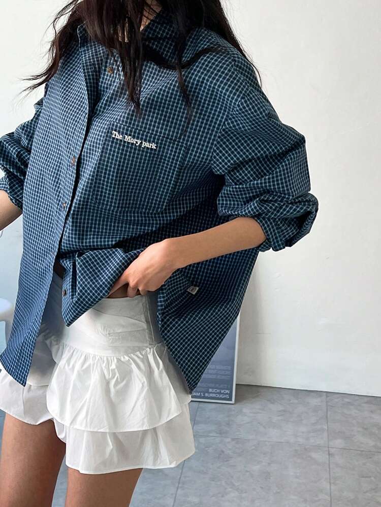 Women's Solid Color Layered Short White Mini Skirt,Ruffle Fall Skirts