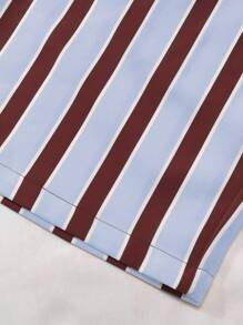 Manfinity RSRT Quần short nam cạp chun kẻ sọc rộng rãi Quần áo nam Quần short nam Bộ quần short nam Quần short nam Quần short nam Thường ngày - Màu xanh nhạt - Xem 7