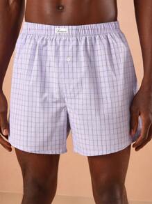SUMWON Premium Woven Boxer Shorts Pack Of Three Classic Fit Comfortable Elastic Waistband Everyday Underwear