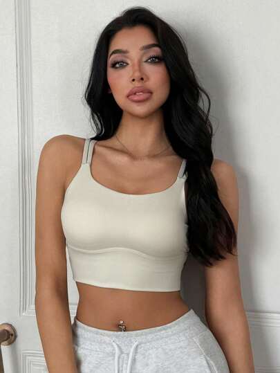 DAZY Women Lightweight Shaping Minimalist Pullover Sports BH view 8