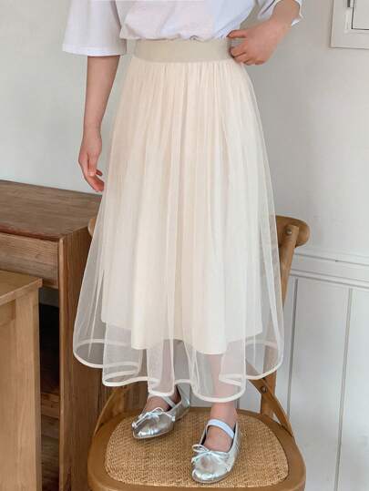 DAZY Tween Girl Tulle Skirt, Summer,Back To School Clothes