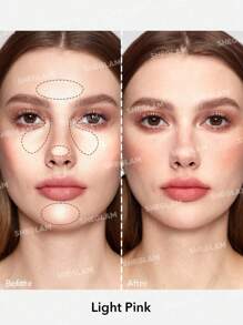 SHEGLAM 烘焙光澤定妝粉-淺粉色控油蜜粉半透明無毛孔完美撫平細紋光澤粉粉 品牌 美容 化妝 化妝品 適合女性與女孩 完美搭配冬季 Y2K 時尚 流行 生日禮物 假期 派對準備就緒 最佳顏色 - Light Pink - 查看 3