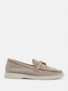 CUCCOO BIZCHIC Sepatu Kasual Wanita Model Slip-On Datar, Minimalis dan Modis untuk Pemakaian Sehari-hari, Sepatu Musim Semi untuk Liburan Musim Semi, Paskah, Natal, dan Lainnya. - Khaki - View 6