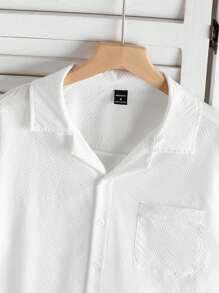 2pcs Men Casual Shirt And Shorts Set, Daddy And Me Matching Outfits (Sold Separately) - Multicolor - View 3