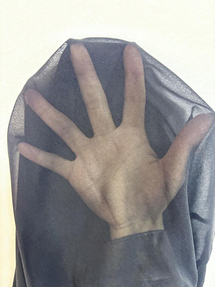 SHEIN Swim Women's Black Lace Waist Split Hem Skirt And Overlay Set, Spring/Summer - Black - View 7