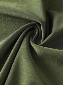 Swim SXY 3 件套新款系带三角形女士泳衣，采用闪亮材质和不对称金属装饰 - 軍綠色 - 查看 7