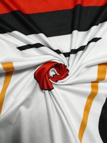 INAWLY 女士字母印花圆领短袖短款修身 T 恤